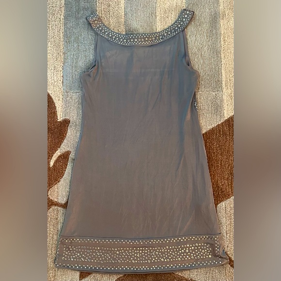 NWT Sleeveless BCBGMaxAzria Agate Lyris Beaded Cocktail Dress - Picture 7 of 7
